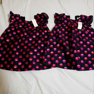 NWT twin infant/toddler girls Gymboree black dress 12-18 months
